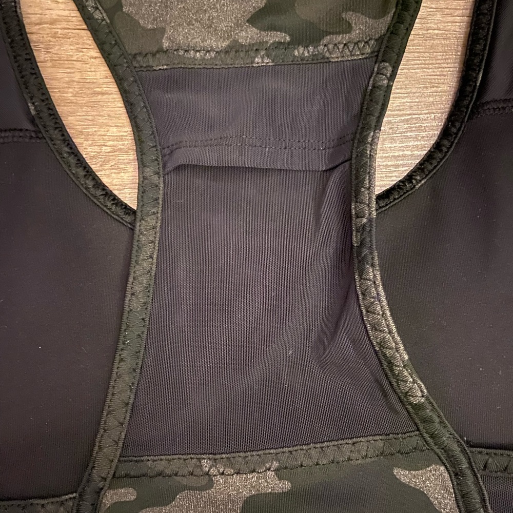 Fabletics Camo Racerback Sports Bra - Picture 5 of 5